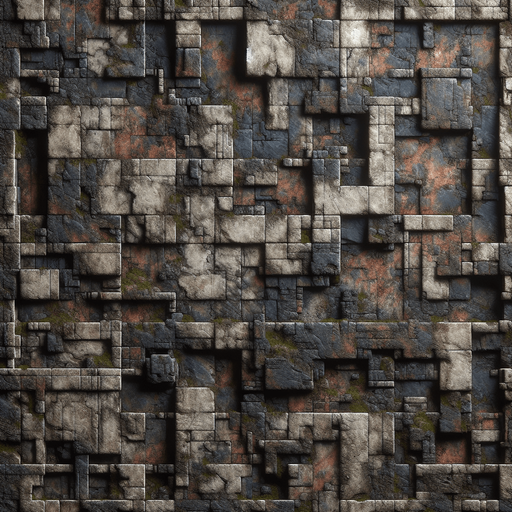 Les murs du labyrinthe sont massifs, faits de pierre vieillie et recouverts de lichens et de mousses qui ajoutent une touche d'humidité et d'abandon. Leur texture est rugueuse, avec des fissures profondes qui laissent deviner l’âge et l’histoire de ce lieu oublié.

    Couleur : La couleur des murs varie, mais elle est dominée par des tons sombres : gris foncé, marron, et parfois des touches d'ocre là où l'humidité a pris ses marques. Ils semblent presque absorbers la lumière de la torche du personnage, rendant l'atmosphère encore plus oppressante. De temps à autre, des éclats métalliques ou des traces de rouille peuvent se deviner sur les bords, suggérant des artefacts oubliés du passé.
 celui ci sera en brique rouge

Single Game Texture.  In-Game asset.  2d.  Blank background.  High contrast.  No shadows