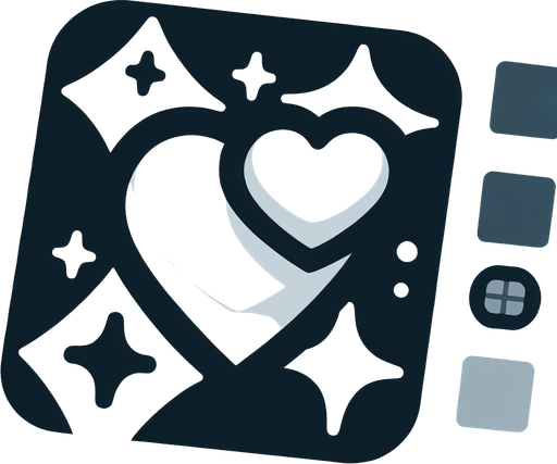 2 hearts.
Single Game Texture. In-Game asset. 2d. Blank background. High contrast. No shadows.