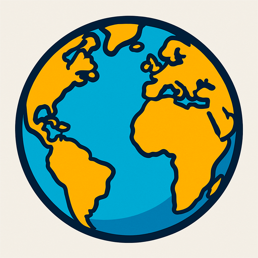 Earth.
In-Game asset.  2d.  High contrast.  No shadows