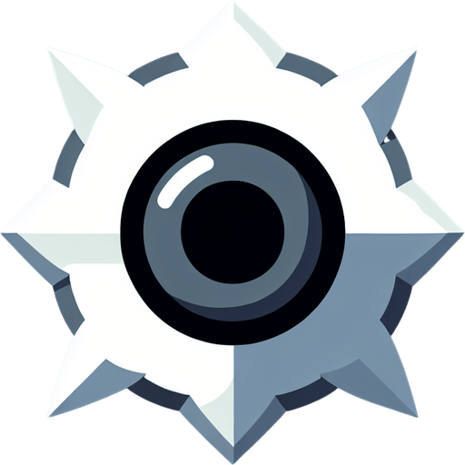 Мультяшный квадратный сюрикен.
Single Game Texture. In-Game asset. 2d. Blank background. High contrast. No shadows.