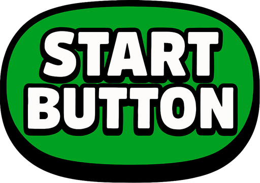 START BUTTON BİG.
In-Game asset.  2d.  High contrast.  No shadows