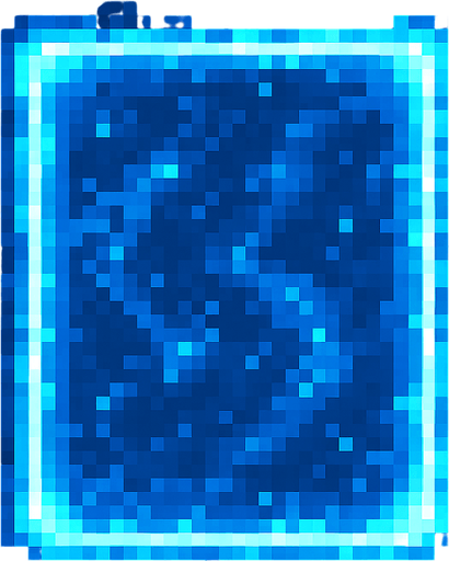 top down pixel art view of a rectangular forcefield.
In-Game asset.  2d.  High contrast.  No shadows