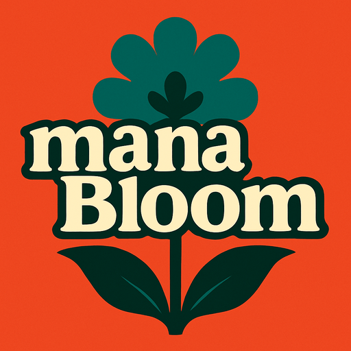 manaBloom.
2d.  High contrast.  No shadows
