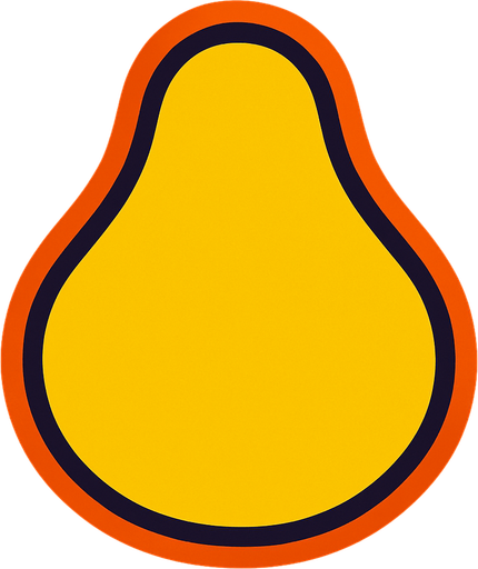 make a backgroud shaped pear but dont do pear.
In-Game asset.  2d.  High contrast.  No shadows