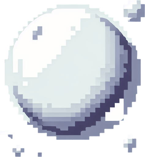 a white bubble, pixel style, as in pang game.
Single Game Texture.  In-Game asset.  2d.  Blank background.  High contrast.  No shadows