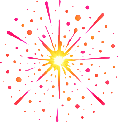 rare Bloom Burst Particle top view.
In-Game asset.  2d.  High contrast.  No shadows
