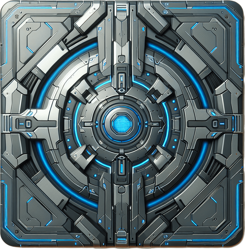 A shield of IRON MAN.
Single Game Texture. In-Game asset. 2d. Blank background. High contrast. No shadows.