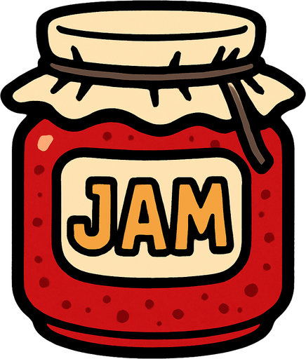 Jar of jam.
In-Game asset.  2d.  High contrast.  No shadows