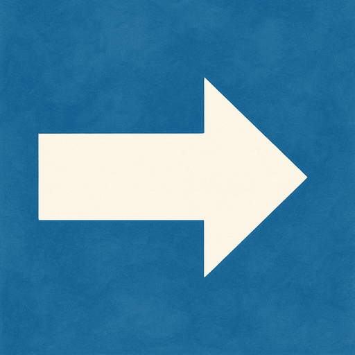 white arrow