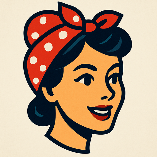 Housewife Head.
In-Game asset.  2d.  High contrast.  No shadows