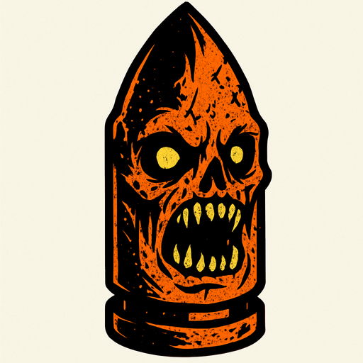 korkuç bir mermi.
In-Game asset.  2d.  High contrast.  No shadows