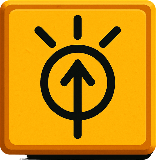 Create a tile with symbol on it.
In-Game asset.  2d.  High contrast.  No shadows