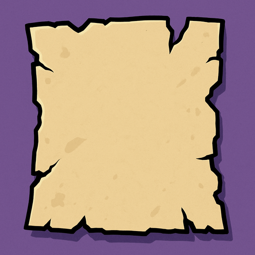 torn paper.
In-Game asset.  2d.  High contrast.  No shadows