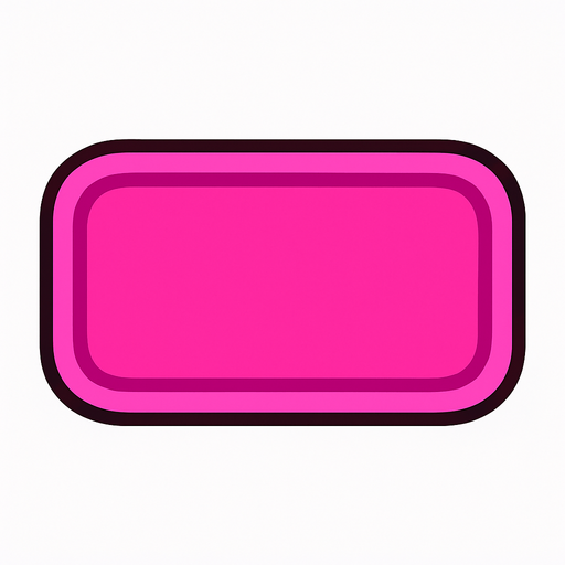 pink button.
In-Game asset.  2d.  High contrast.  No shadows