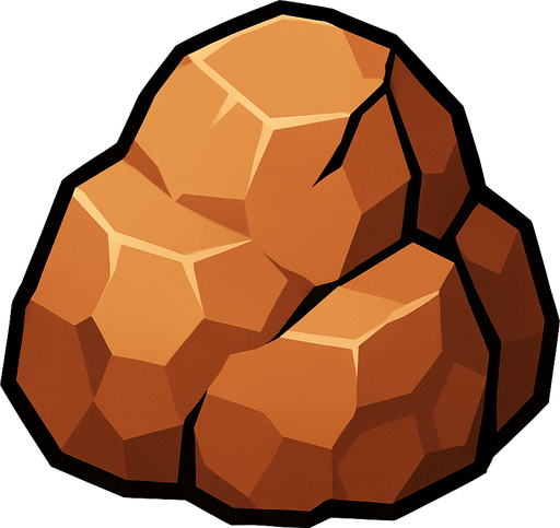 rock.
In-Game asset.  2d.  High contrast.  No shadows