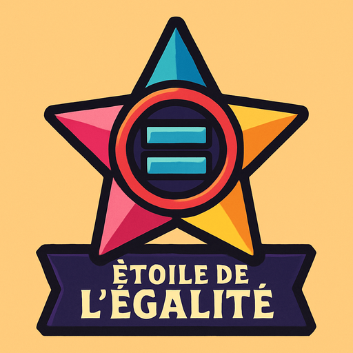 Étoile de l'égalité.
In-Game asset.  2d.  High contrast.  No shadows