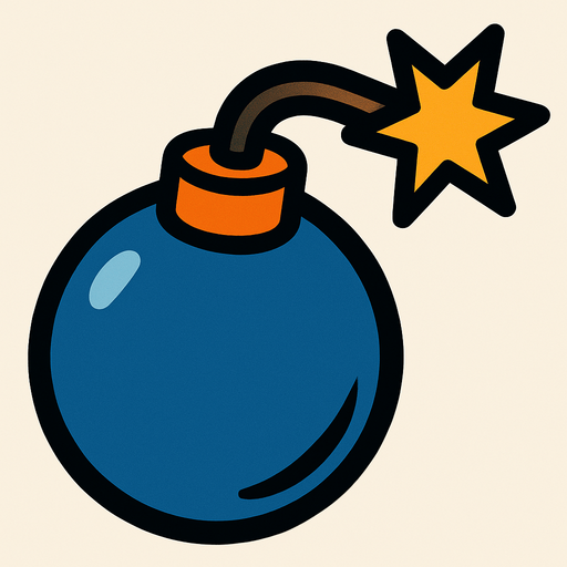 Bomb.
In-Game asset.  2d.  High contrast.  No shadows