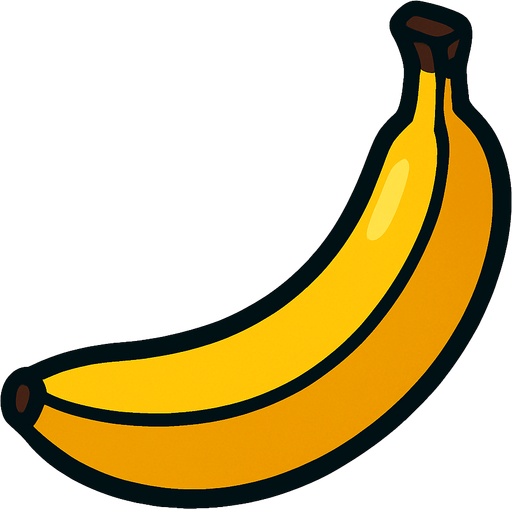 just banana picture..
In-Game asset.  2d.  High contrast.  No shadows
