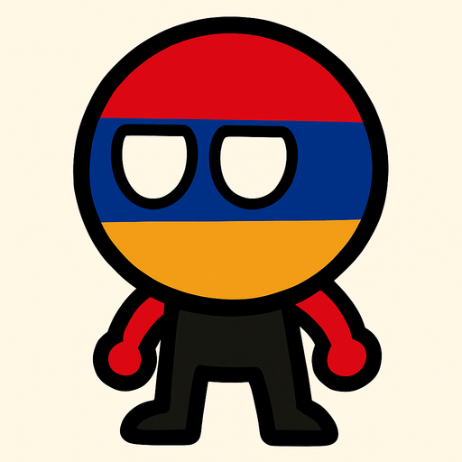 armenian flag ball head.
In-Game asset.  2d.  High contrast.  No shadows