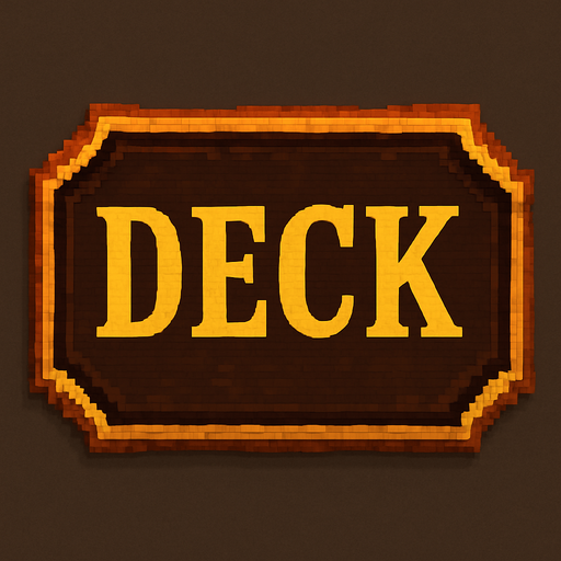 Deck yaz ama düzgün bir arka planla