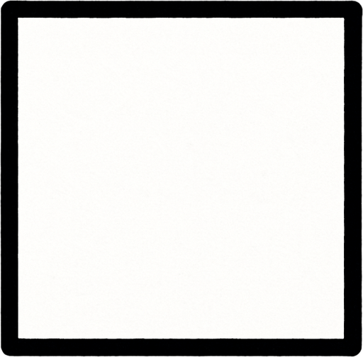 crea la imagen de un cuadrado blanco simple.
In-Game asset.  2d.  High contrast.  No shadows