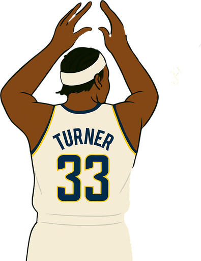 Give him a white headband and an Indiana pacers white uniform