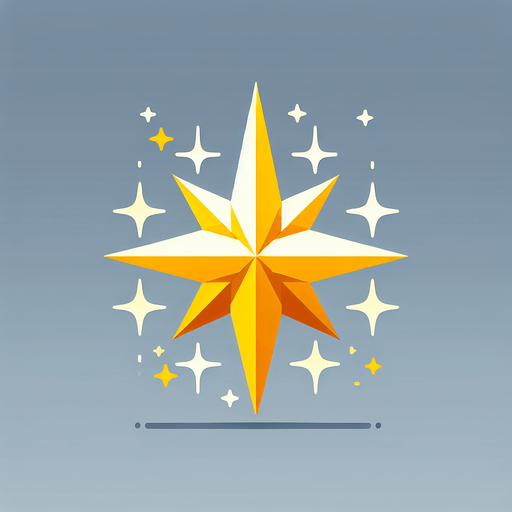 yellow pointy star twinkle.
Single Game Texture. In-Game asset. 2d. Blank background. High contrast. No shadows.