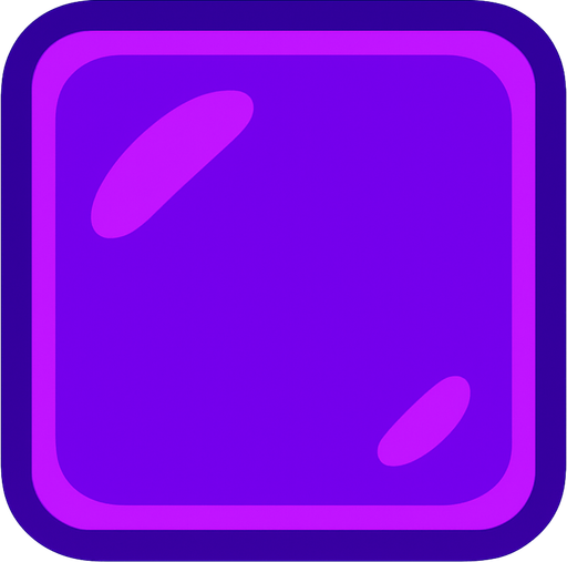 Purple Block.
In-Game asset.  2d.  High contrast.  No shadows