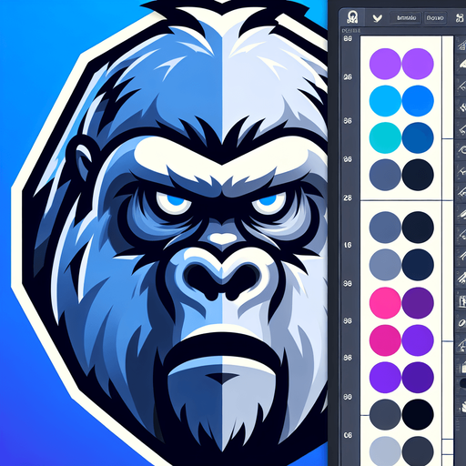 Gorilla.
Single Game Texture.  In-Game asset.  Blank background.  High contrast.  No shadows. 2d