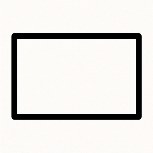 un rectangulo simple y con bordes negros.
In-Game asset.  2d.  High contrast.  No shadows