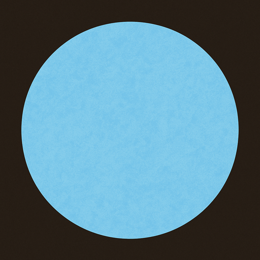 Mavi pastel renkli daire.
In-Game asset.  2d.  High contrast.  No shadows