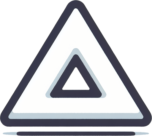 cartoon white triangle.
Single Game Texture. In-Game asset. 2d. Blank background. High contrast. No shadows.