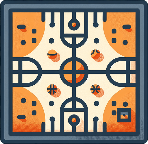 篮球，2D.
Single Game Texture. In-Game asset. 2d. Blank background. High contrast. No shadows.