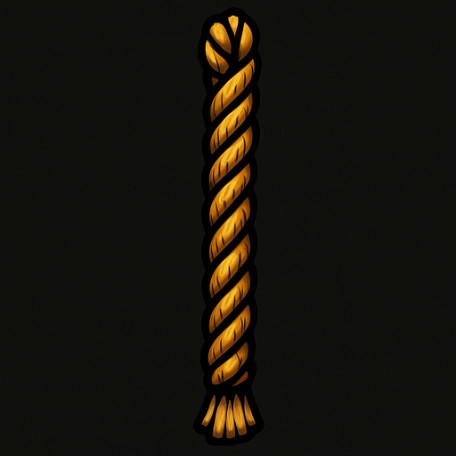 upright long rope.
In-Game asset.  2d.  High contrast.  No shadows
