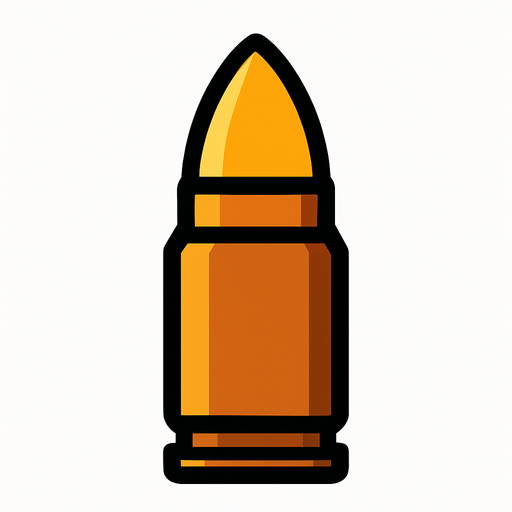 mermi.
In-Game asset.  2d.  High contrast.  No shadows