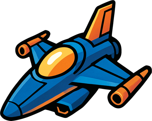 spaceship.
In-Game asset.  2d.  High contrast.  No shadows