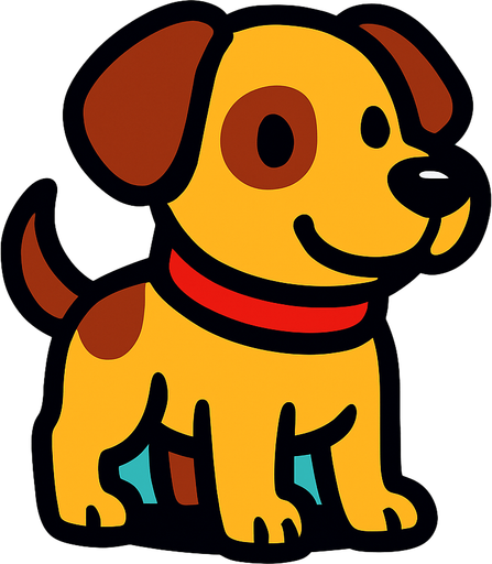 Chien.
In-Game asset.  2d.  High contrast.  No shadows