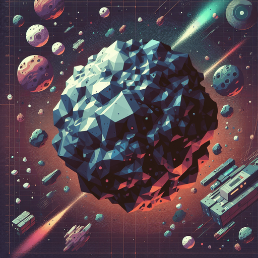 2d interactive and dynamic asteroid images.
Single Game Texture.  In-Game asset.  2d.  Blank background.  High contrast.  No shadows