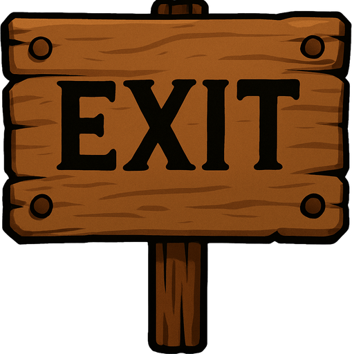 Üzerine EXIT yazalım.