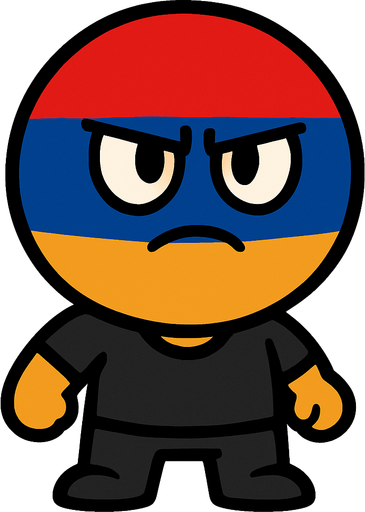 armenian flag ball head.
In-Game asset.  2d.  High contrast.  No shadows