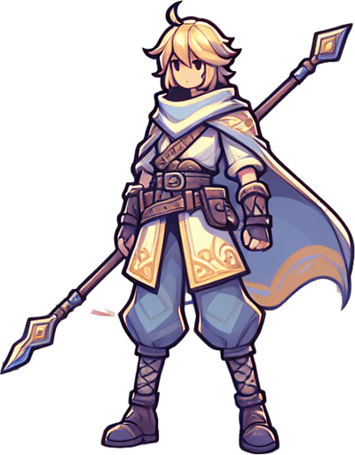 gökyüzü kahramanı.
Single Game Texture.  In-Game asset.  2d.  Blank background.  High contrast.  No shadows