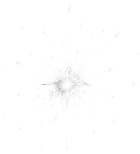 white sparkles emiting from the center. back background