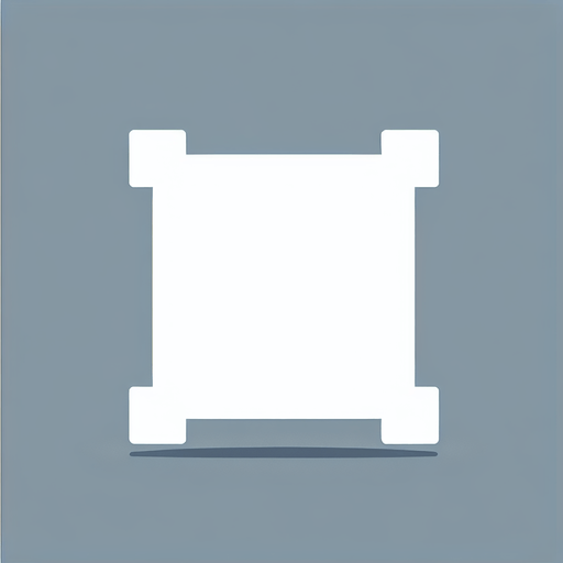 White square.
Single Game Texture. In-Game asset. 2d. Blank background. High contrast. No shadows.