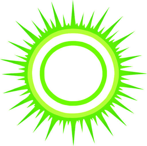 A 2D green radiating circular aura in the Survivor.io style made by HABBY PTE. LTD..
In-Game asset.  2d.  High contrast.  No shadows