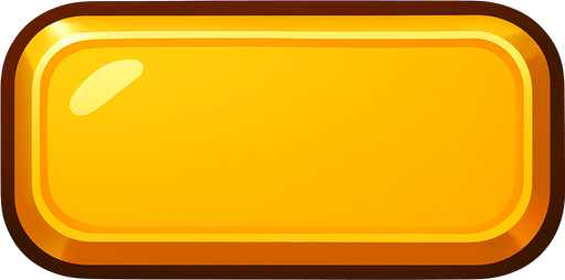 golden button horizontal.
In-Game asset.  2d.  High contrast.  No shadows