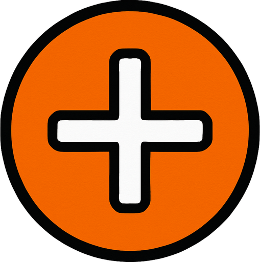 Daire içinde nesneyi artirma butonu.
In-Game asset.  2d.  High contrast.  No shadows