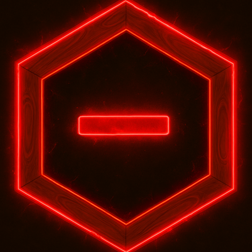 A frame that symbolizes that the element inside is penalized, unboosted, has a minus to its effect. It should be shown in the frame, not inside! With some VFX effect