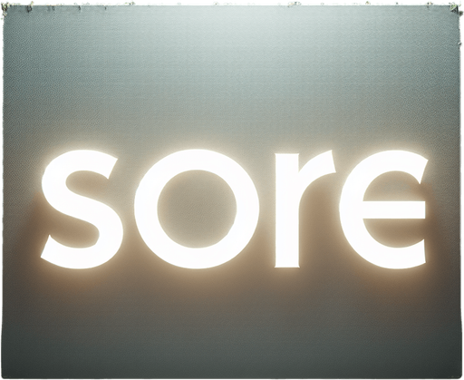 Generate an image of the word "Score" in a clean, bold, and modern font. The text should be centered on a plain or slightly textured background, making it suitable for a video game UI. The font should be simple yet eye-catching, with a slight glow or shadow effect to enhance readability..
Single Game Texture.  In-Game asset.  2d.  Blank background.  High contrast.  No shadows