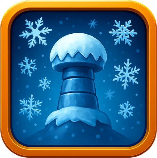 Текст убрать. Вместо молний снежинки