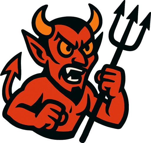 devil.
In-Game asset.  2d.  High contrast.  No shadows